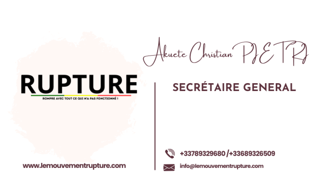 Carte de visite SG RUPTURE